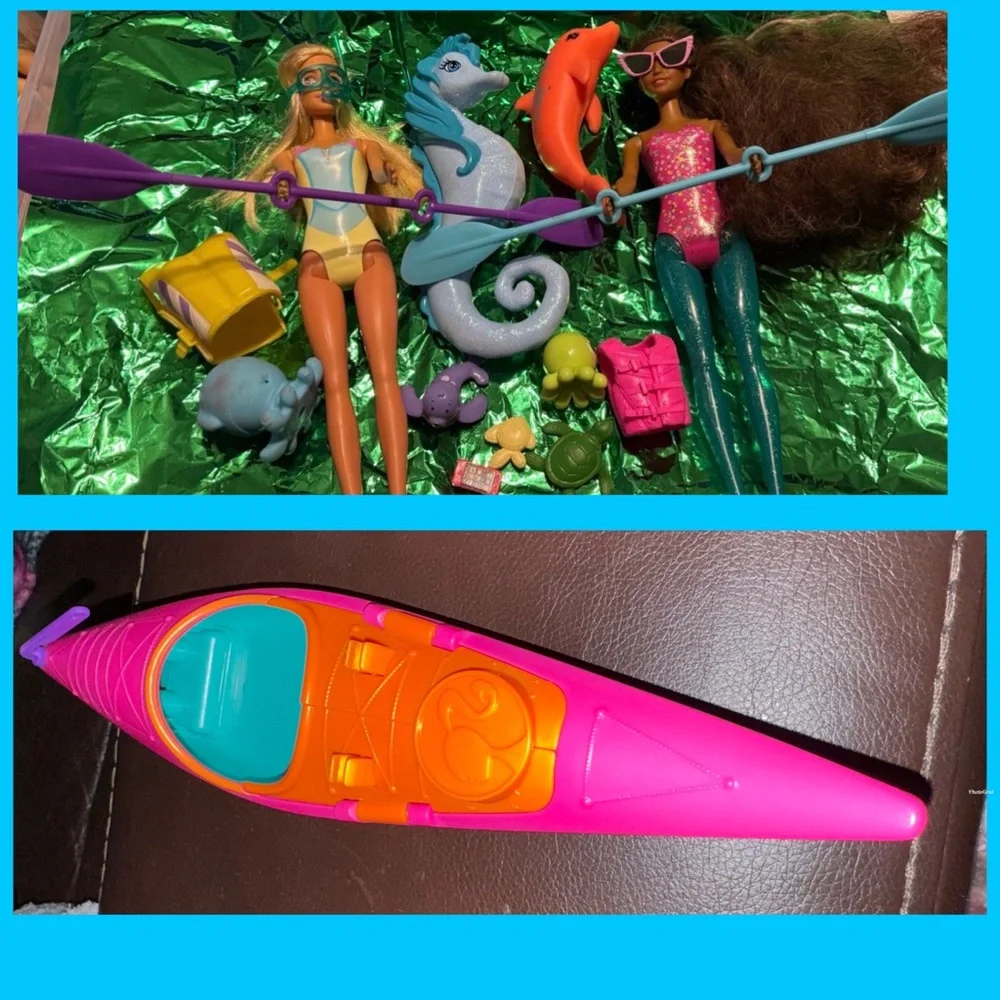 Barbie aquatic & sea life collection Dolphin, seahorse, octopus